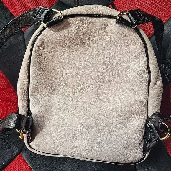 Betsey Johnson Mini Backpack Handbag Pink with Black Bow - Picture 5 of 12